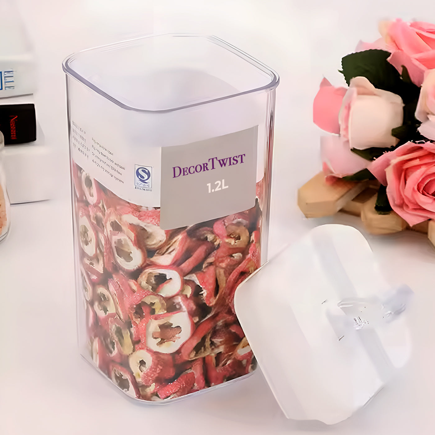 Airtight Food Storage Container With Flip-Tite Lid | Leak Proof, BPA Free Plastic Container For Kitchen