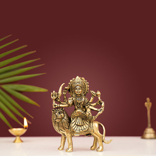 Brass Goddess Durga Superfine Idol/Statue