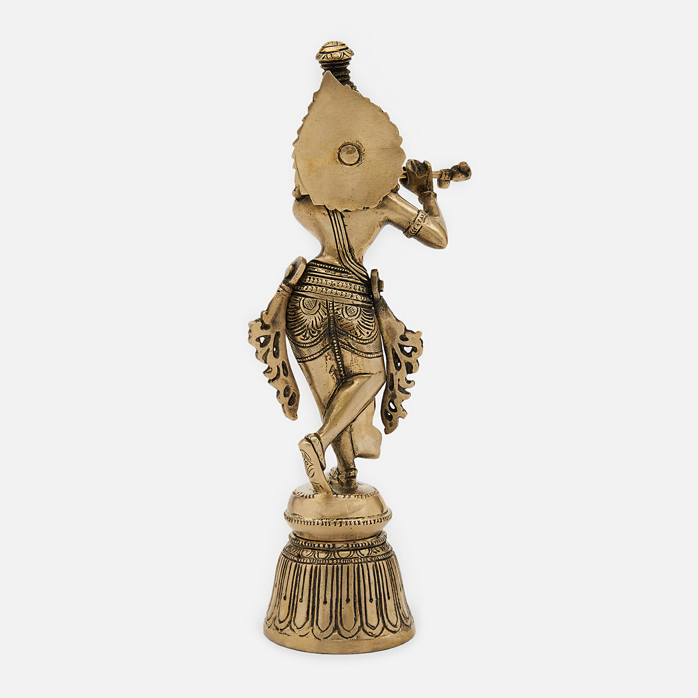 Beautiful Brass Krishna Statue playing Flute