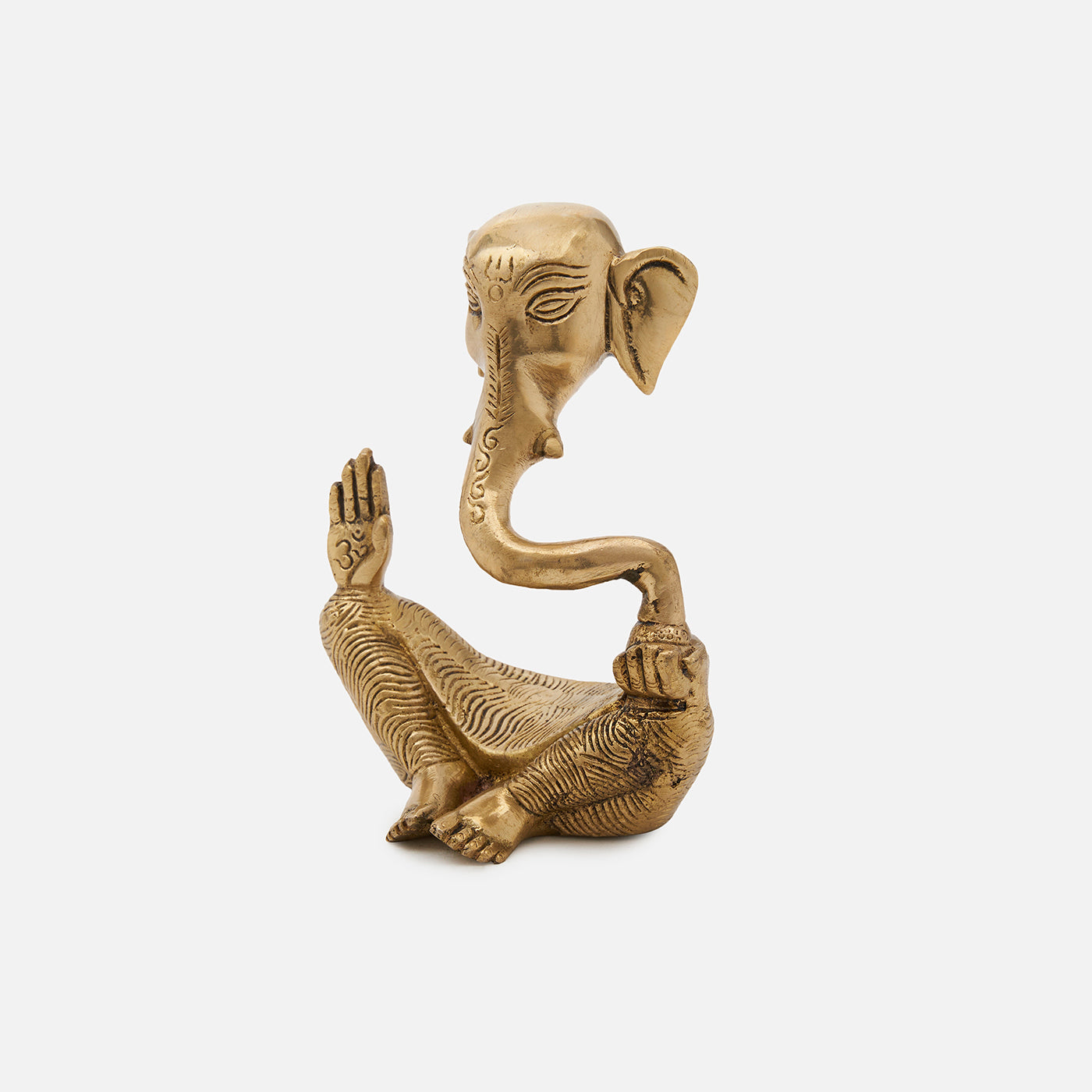 Brass Sitting Lord Ganesha Table Top Accent