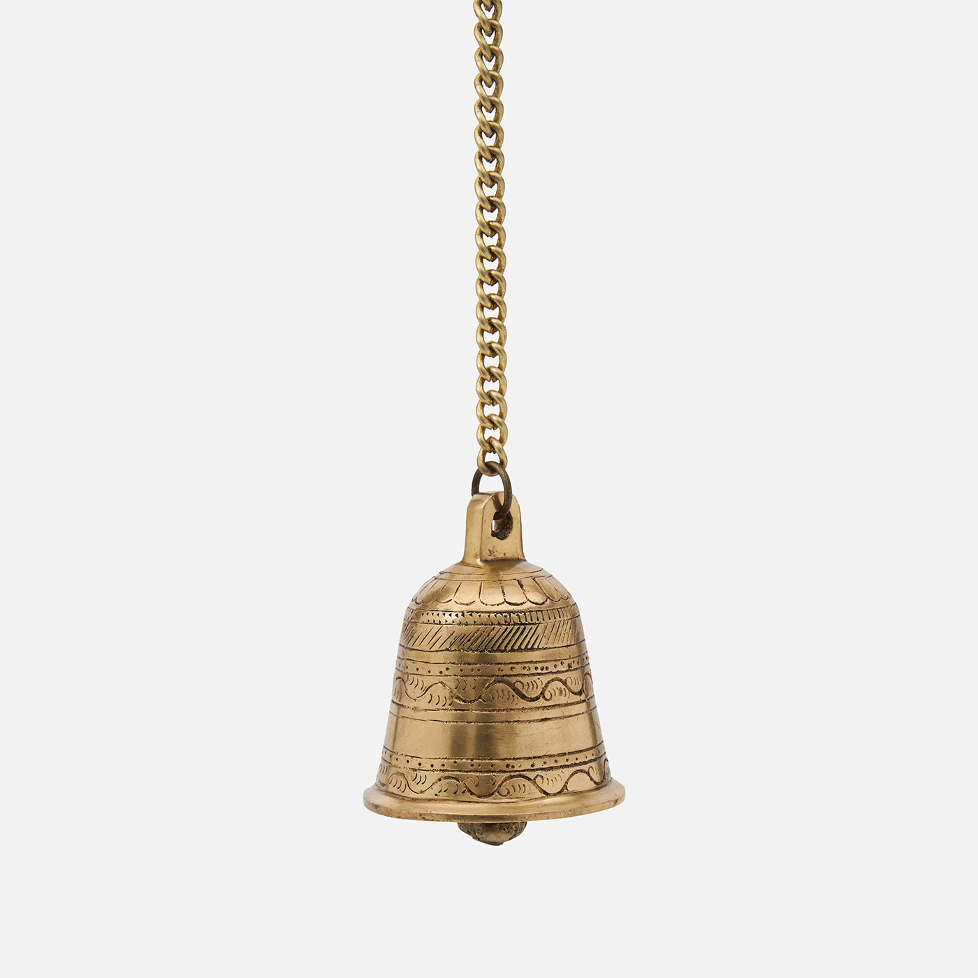 Brass Antique Hanging Bell For Wall Door Mandir Temple Pooja