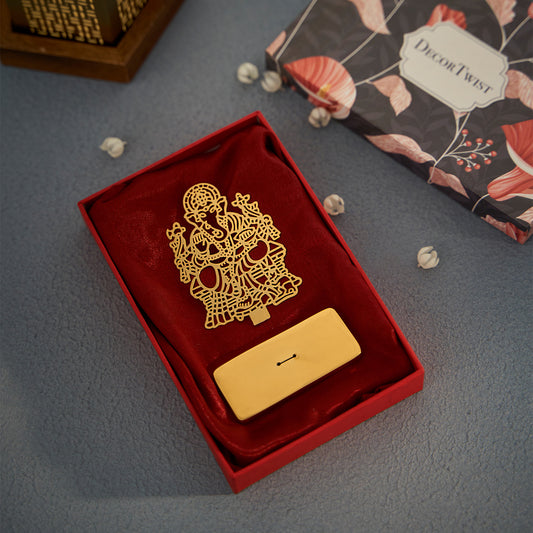 Ganesh ji Desk/Car Dashboard Stand in Brass