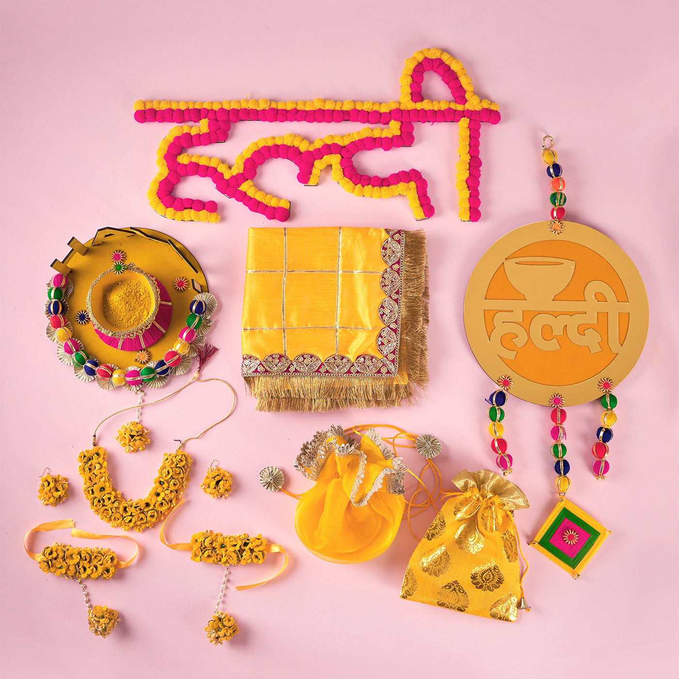 Bridal & Groom Haldi Box | Pack of 14