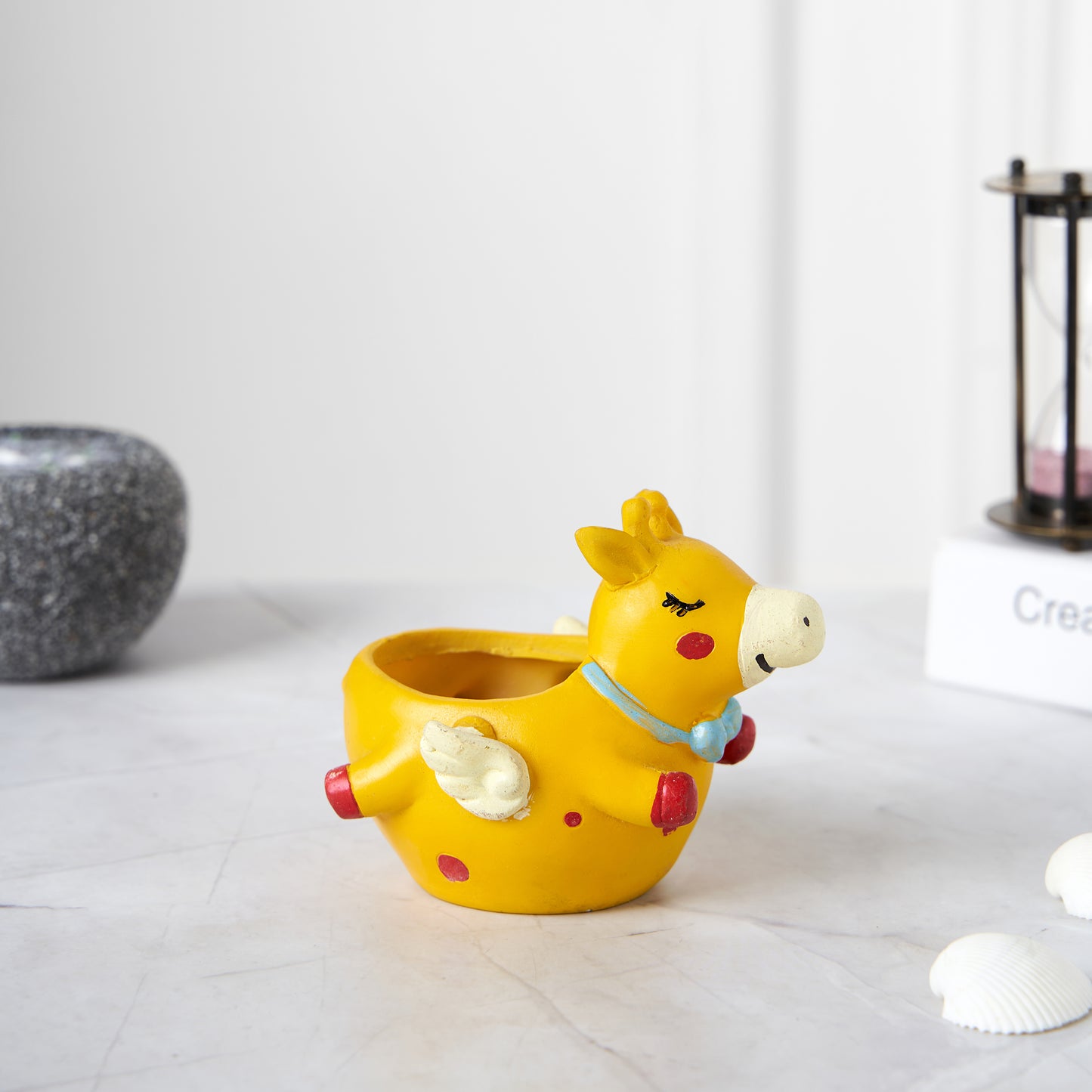 Cute Flying Giraffe Succulent Planter For Home Garden Office Desktop