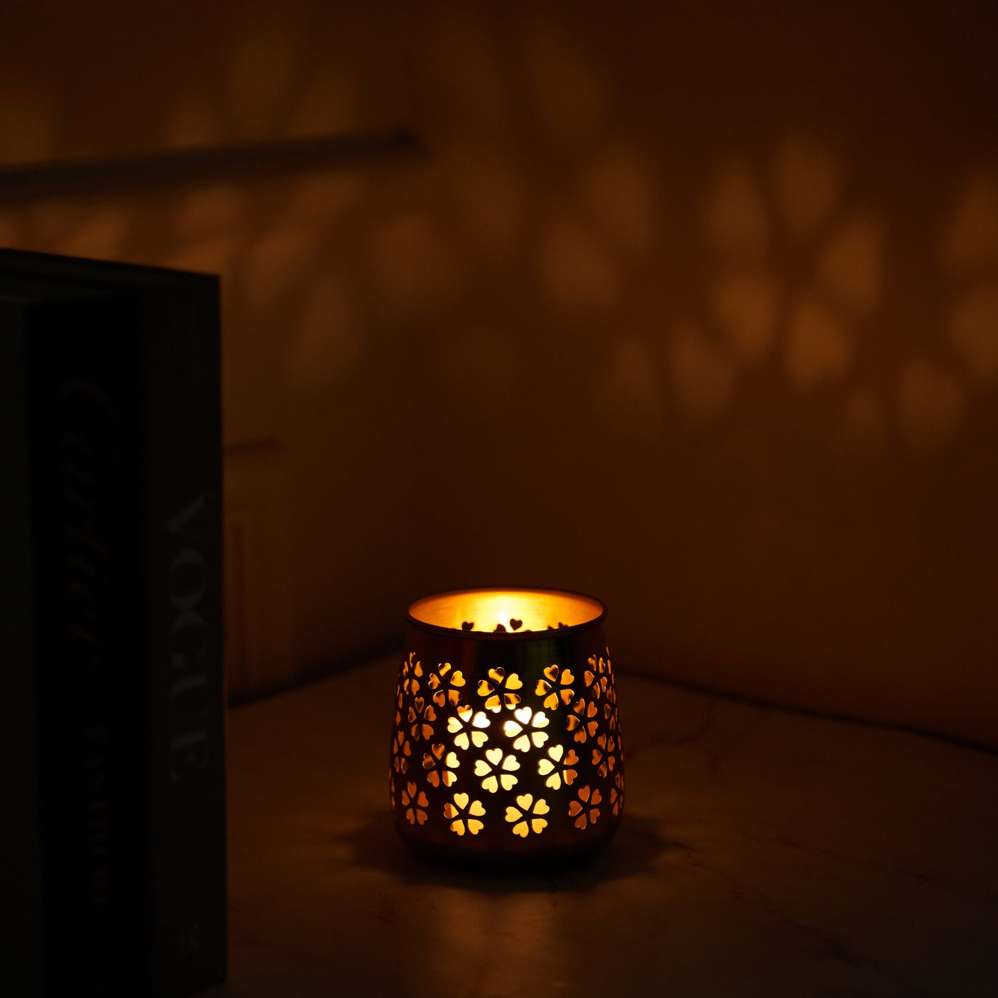 Champa Floral Tea Light Holder