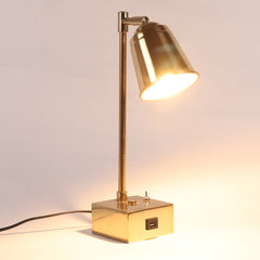 Matt Silver Steel Adjustable Study Lamp