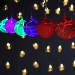 DecorTwist LED Plastic Ball Rice Light for Home and Office Decor| Indoor & Outdoor Decorative Lights|Diwali |Wedding | Diwali | Wedding | 3.18 MTR (Ball)