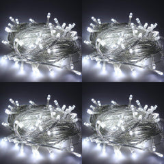 DecorTwist LED String Light for Home and Office Decor | Indoor & Outdoor Decorative Lights | Christmas | Diwali | Wedding | 15 Meter Length (Pack of 4) (White)