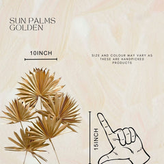 Sun Palms Golden-Set of 5