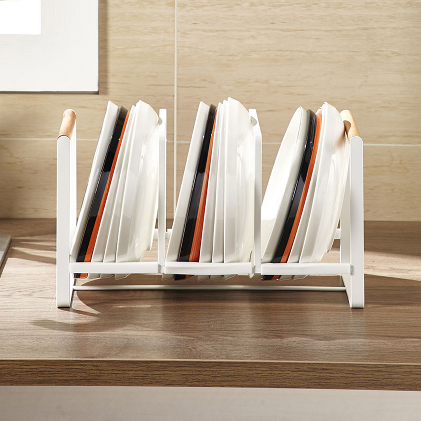 3 Compartment Plate Rack