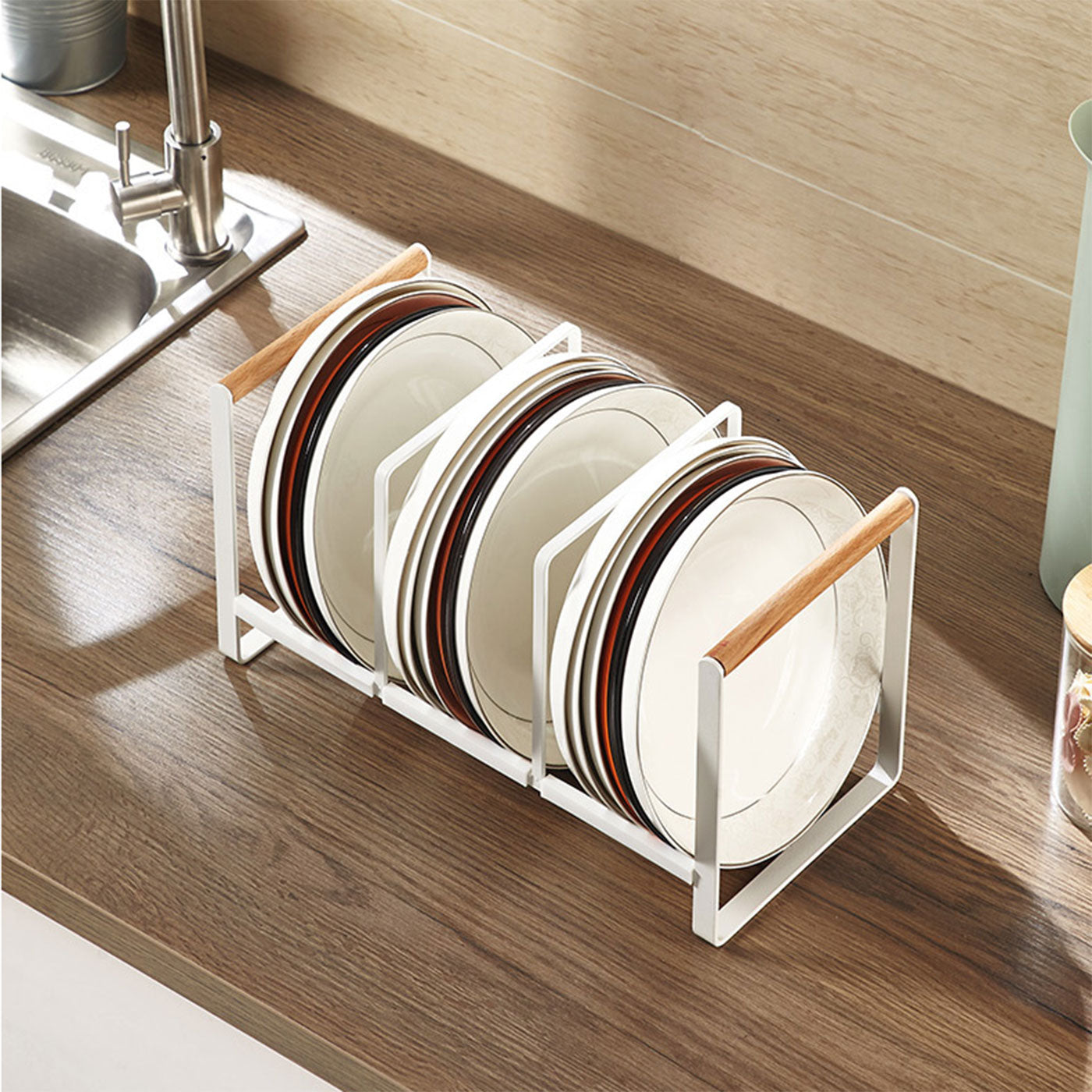 3 Compartment Plate Rack