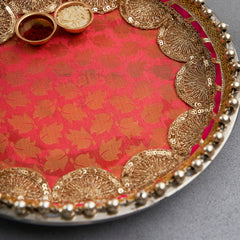Pooja Thali with Roli, Chawal.