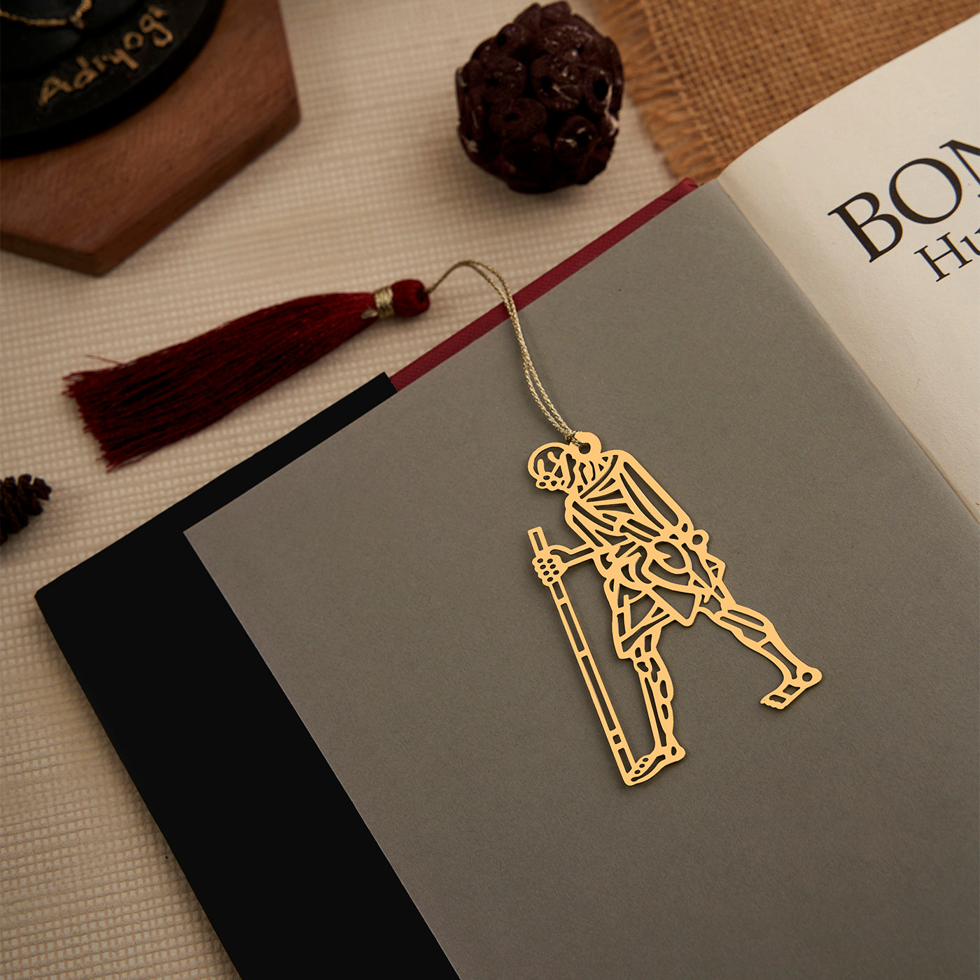 Brass Mahatama Gandhi Design bookmark