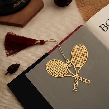 Brass Badminton Design bookmark