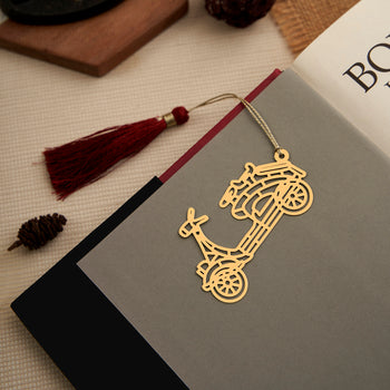 Brass Scooter Design bookmark