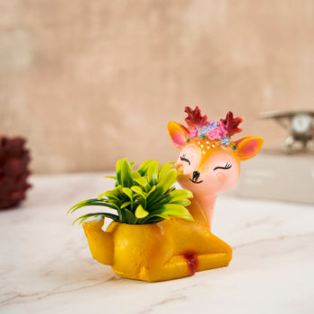 Deer Succulent Planter For Home Garden Office Desktop