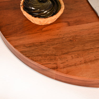 Wooden round platter, plate, and server | multipurpose wooden platter