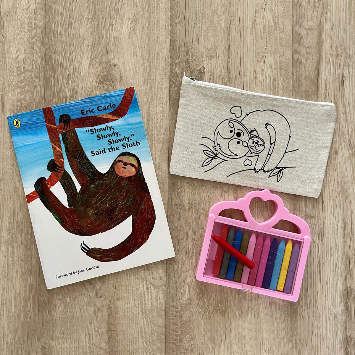 DIY Colouring Monkey Pouch