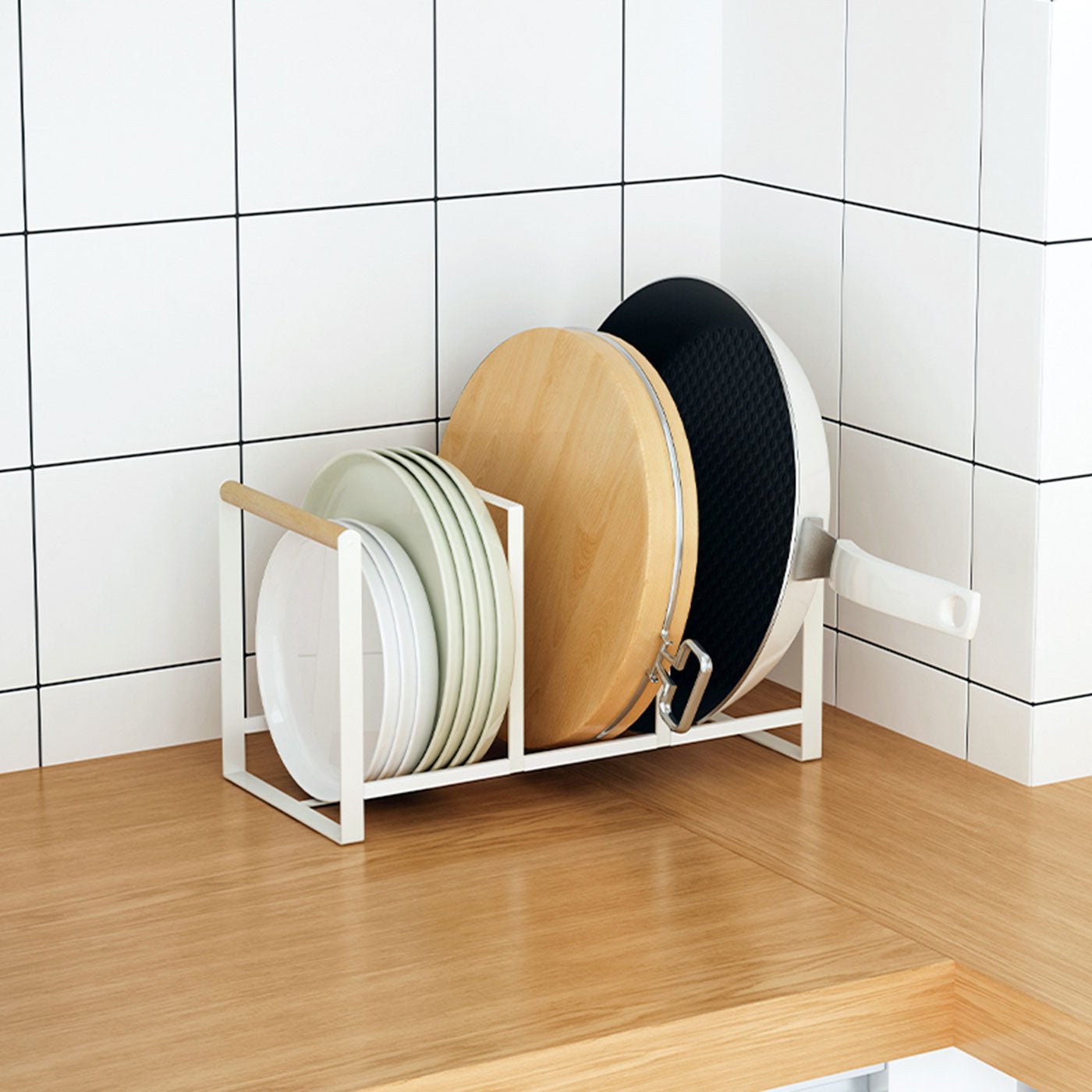 3 Compartment Plate Rack