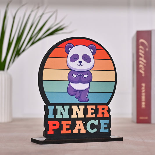 Wooden Inner Peace Decoration for Table | Home Decor | Office Decor