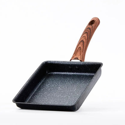 Non Stick Aluminium Tamagoyaki Pan | Omelette Pan | Nonstick Frying Pan | Egg Pan | Small Pans for Omelette | Nonstick Cookware | Small Fry pan for Cooking (Black)