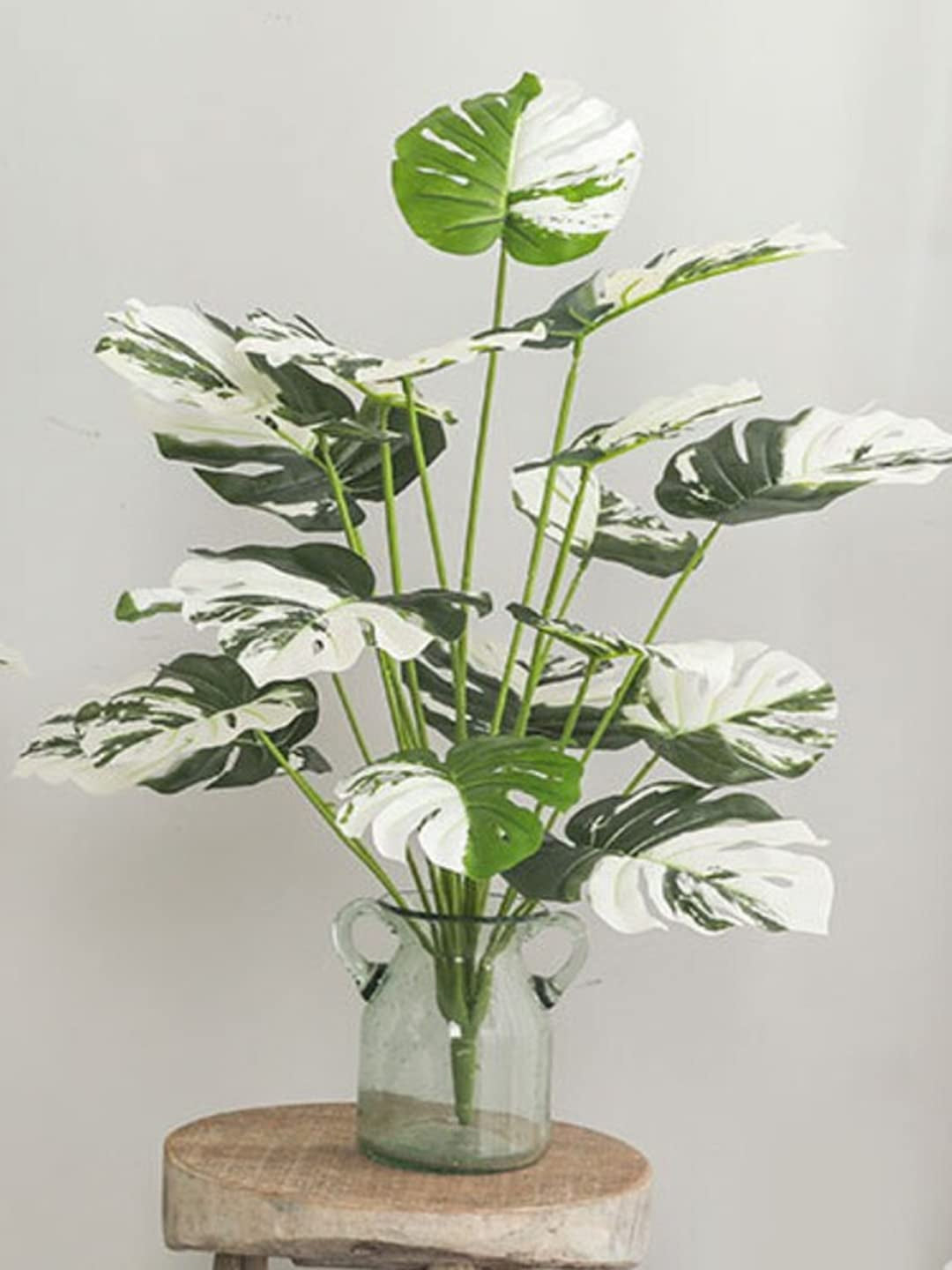 Artificial Monstera Plant for Home, Office Decor Ornamental Plant for Interior Decor/Home Decor/Office Décor (18 Medium Size Leaves Plant, 75 cm Tall)
