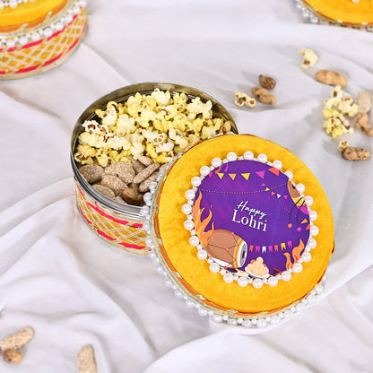 Lohri Special Sweets Box,Dry Fruit Box with Lid, Return Gifts for Pooja, Serving Bowls