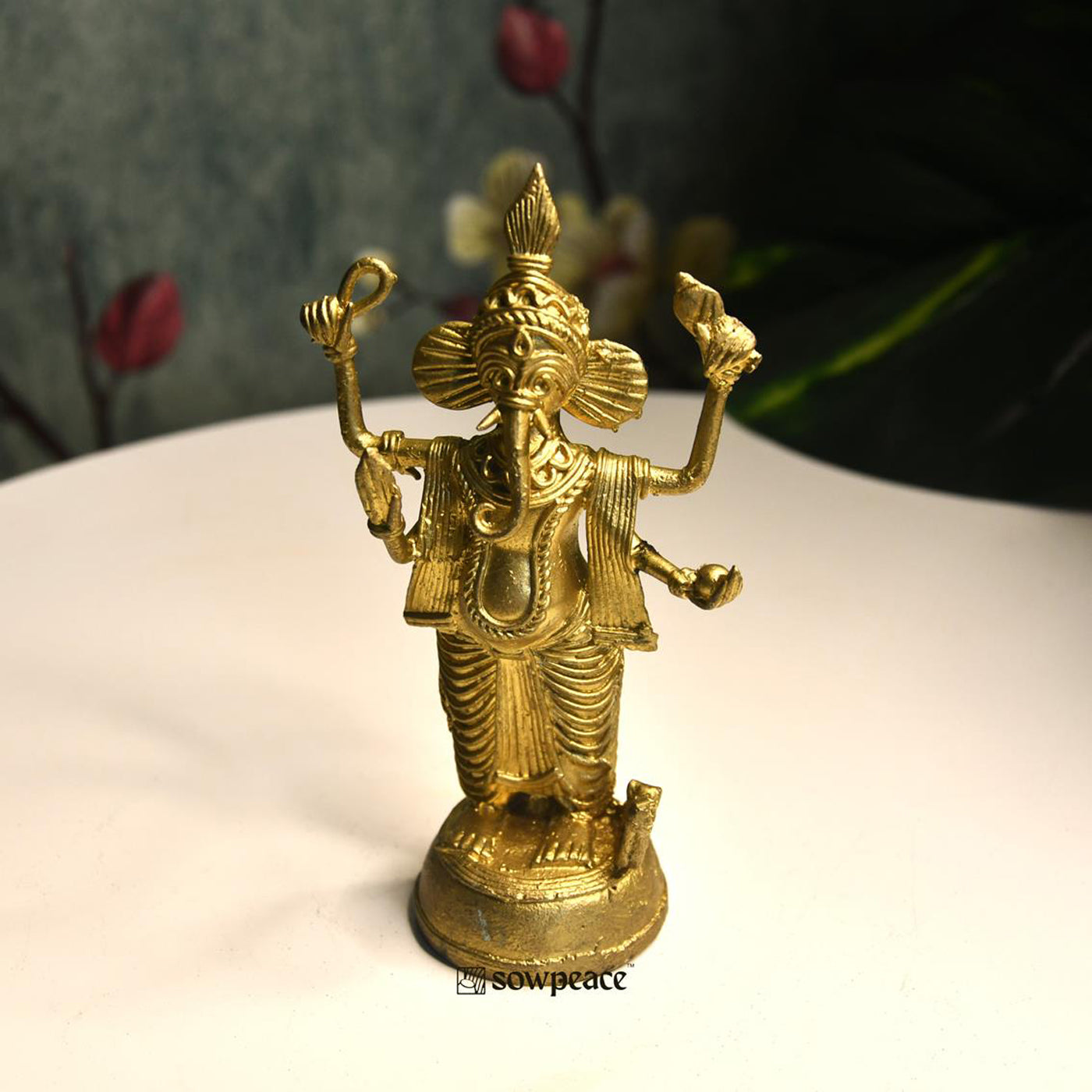 Dokra Ganesh Brass Tabletop Masterpiece for Unique Home Decor