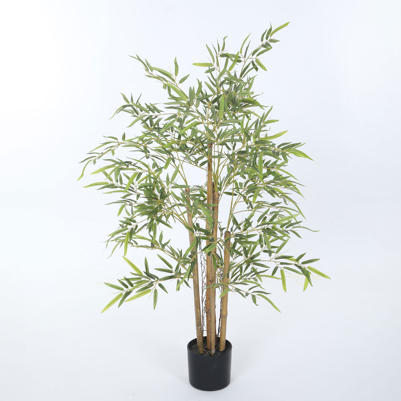 Artificial Green Bamboo Plant for Home Decor/Office Decor/Gifting | Natural Looking Indoor Plant (With Pot, 120 cm)