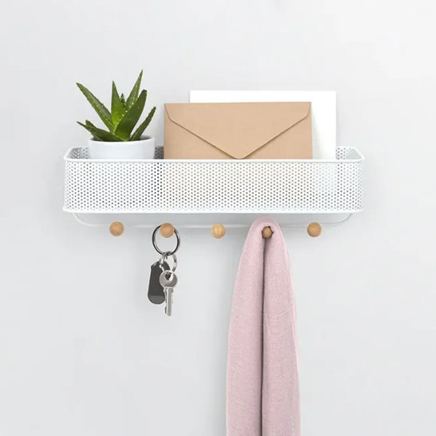 Wall Mounted Rack With Key Holder