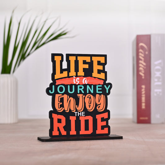 Life Is A Journey Enjoy The Ride | Travel Decor Gifts | Table Top | Gifting