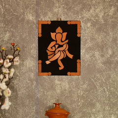 Handcrafted Terracotta Dancing Ganesh Wall Art Unique Home Decor