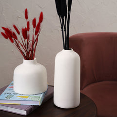 Kimono Vase White Set of 2