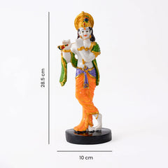 Polyresin Lord Krishna with Flute Idol Statue