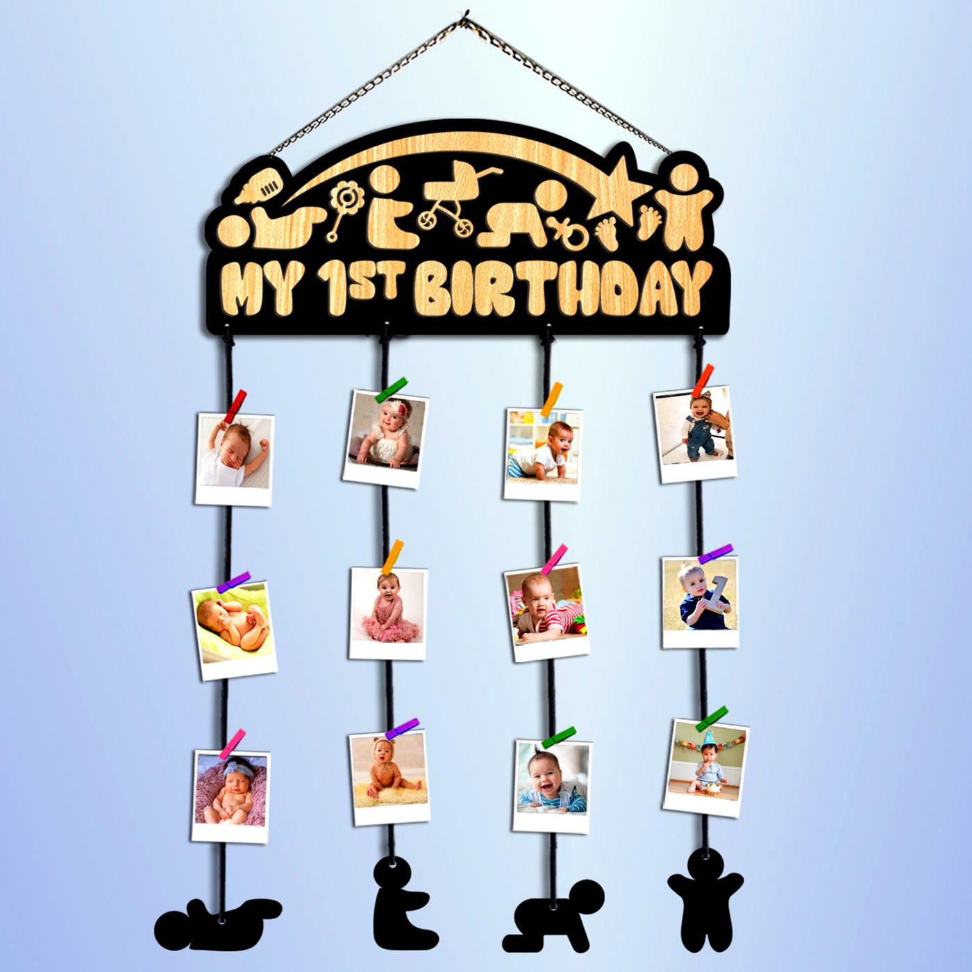 Birthday day photo frames | easy to hang | durable | tassle hanging |wall decor | home decor | gifts for friends and family