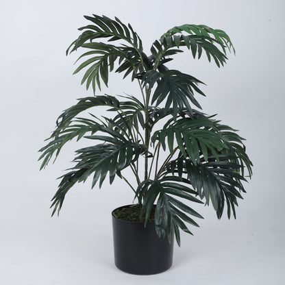 Artificial Areca Palm Plant for Home Decor/Office Decor/Gifting | Natural Looking Indoor Plant (With Pot, 26 Leaves, 75 cm)