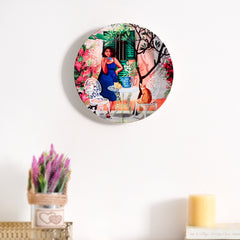 Graphic Glam Quirky Ceramic wall plates decor hanging / tabletop