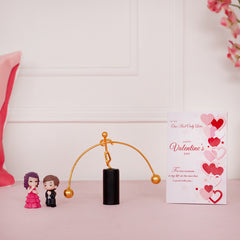 Balancing Toy With Couple Statue, Assorted Greeting Card Combo