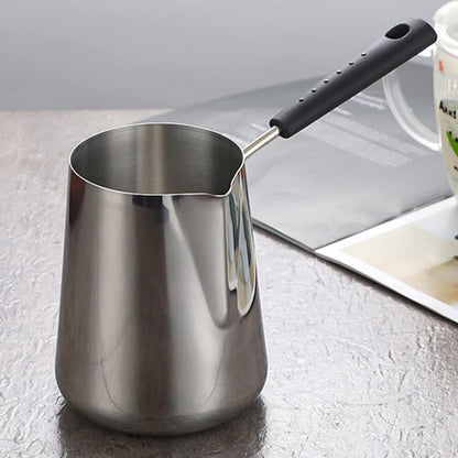 Stainless Steel Coffee Warmer | Turkish Greek Coffee Pot | Stovetop Safe & Durable Design 600ML