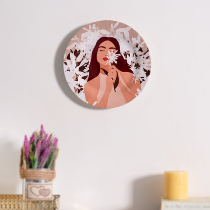 Graphic Glam Ceramic wall plates decor hanging / tabletop