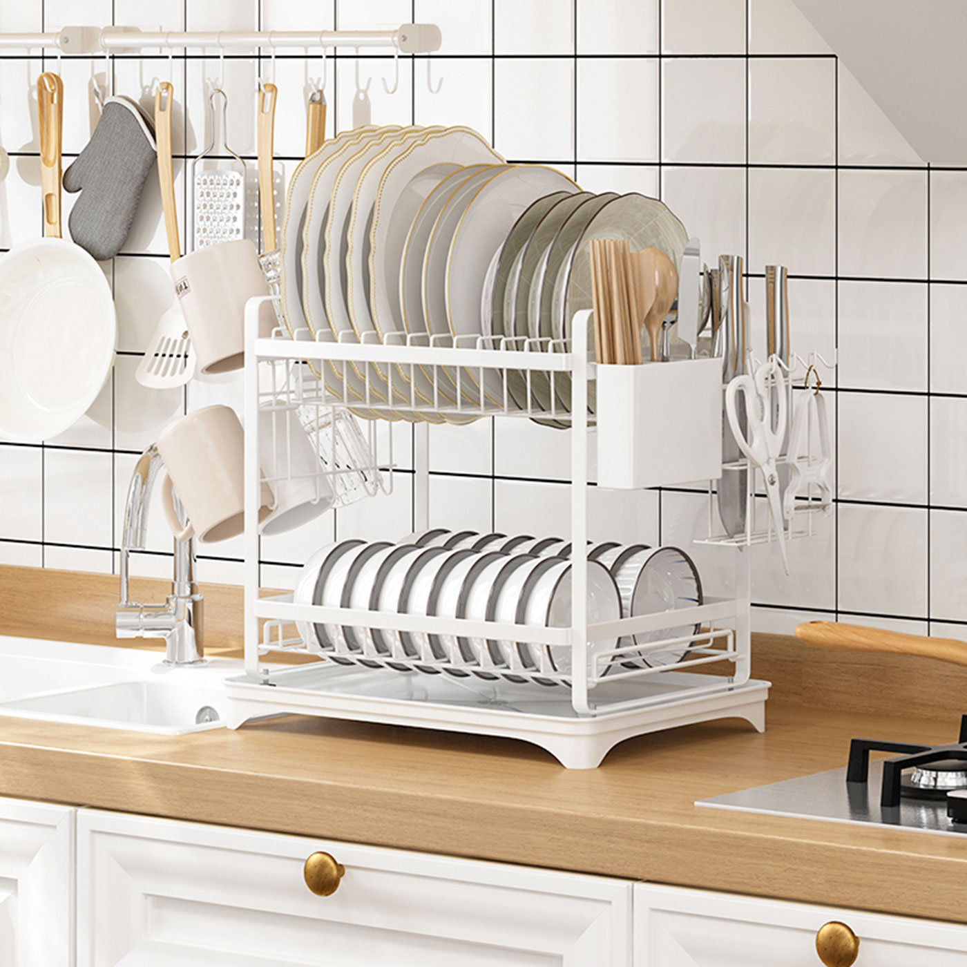 Double Layer Dish Rack