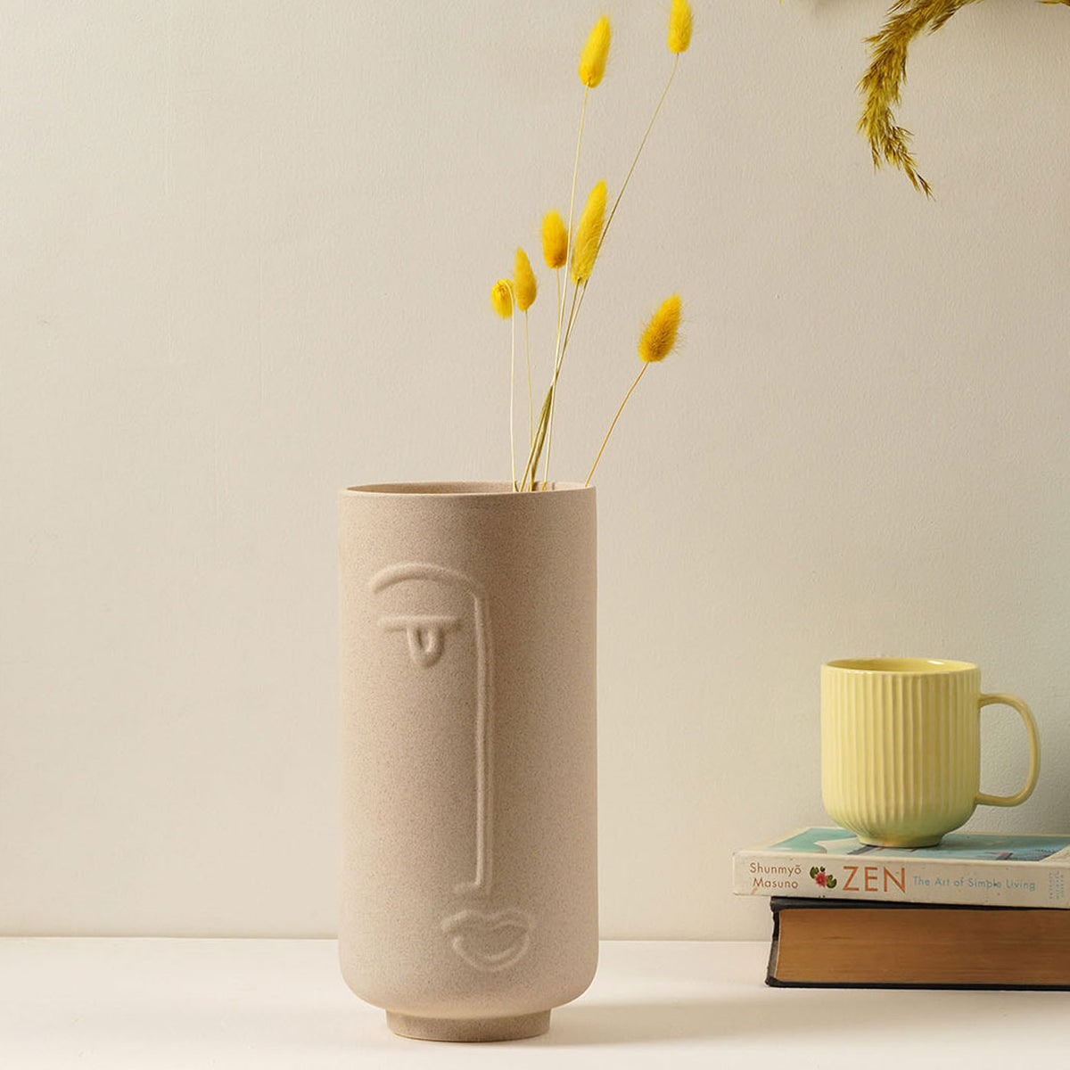 Jizo Japanese Face Vase
