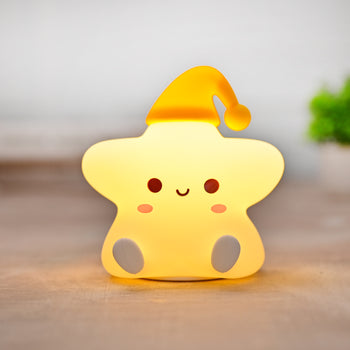 Silicone Cute Little Star Night Lamp for children | Bedroom | Christmas Gift | Tap Lamp | Multiple Colors