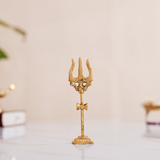 Car dashboard Shiva's Trishul with Damru Decorative Showpiece