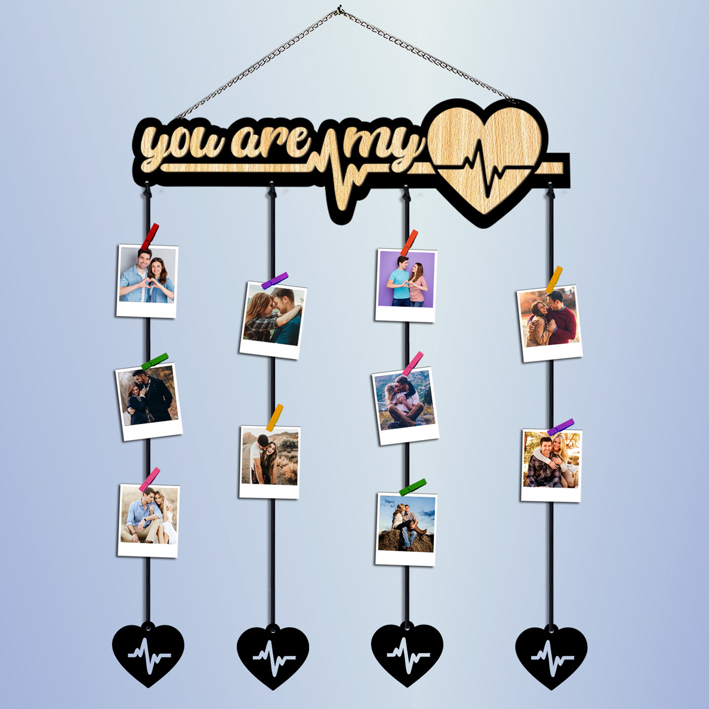 Frames for couples | tassle frame | gifts for bf/gf | hanging frame | photo collage