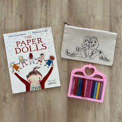 DIY Colouring Paper Dolls Pouch