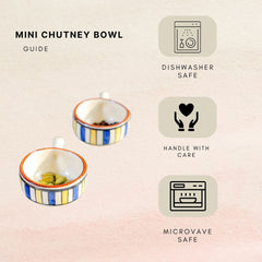 Mini Chutney Bowl Set Of 2 With Handle