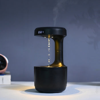Anti-Gravitational Sleek Humidifier with Diffuser- Black