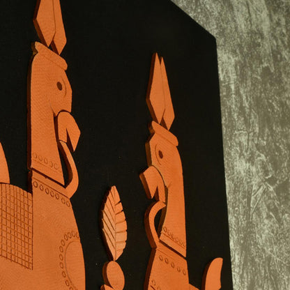 Terracotta Horse Wall Art Artisan Home Decor