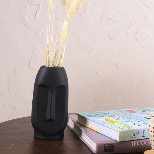 Viso Vase Black 6 inch